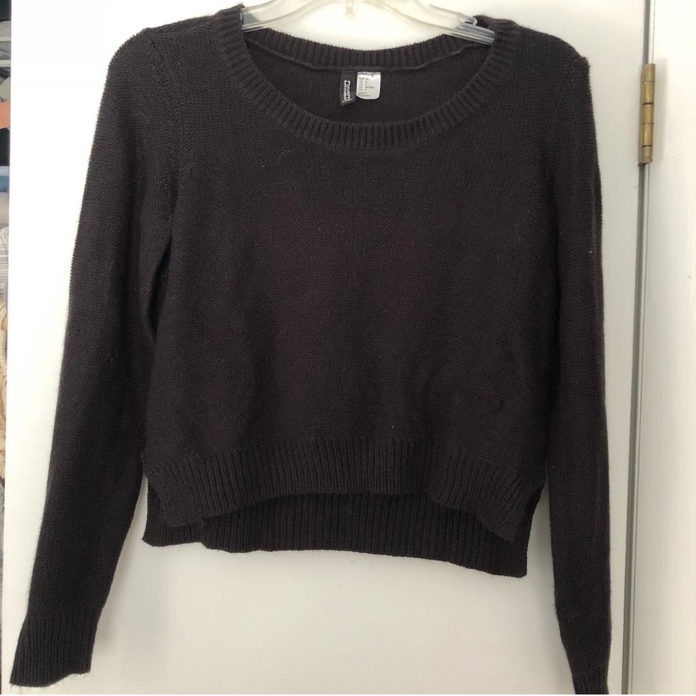 Black Cropped H&M Sweater